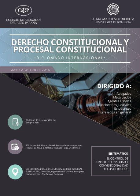 DERECHO CONSTITUCIONAL Y PROCESAL CONSTITUCIONAL