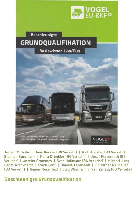 Beschleunigte Grundqualifikation Basiswissen Lkw Bus