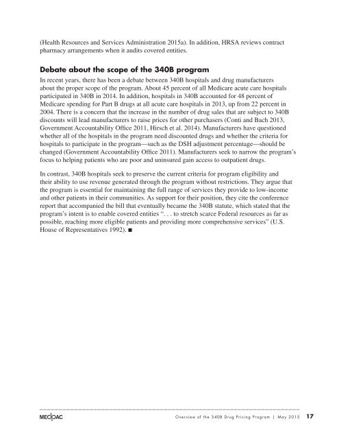 Overview of the 340B Drug Pricing Program