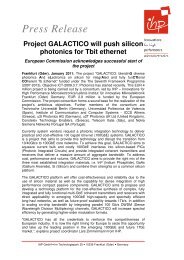 Press Release Project GALACTICO will push silicon photonics for ...