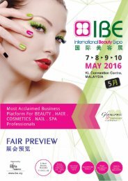 International Beauty Expo (IBE) 2016 - E-Fair Preview