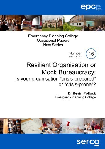 Resilient Organisation or Mock Bureaucracy