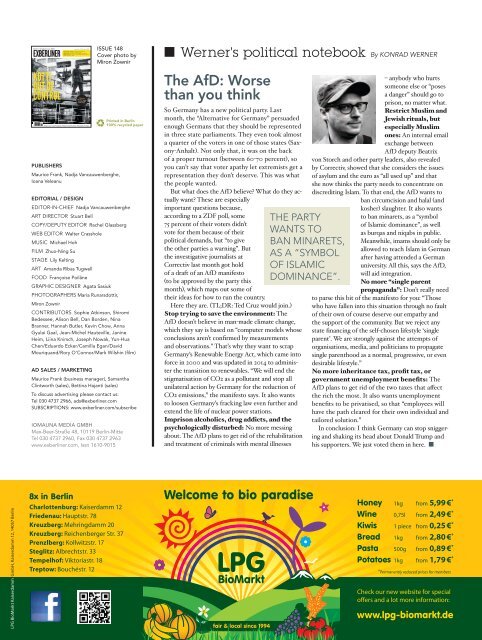 EXBERLINER Issue 148 April 2016