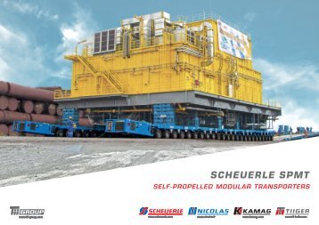 SCHEUERLE SPMT brochure - Self-propelled modular transporters