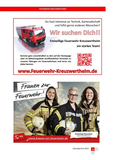 FW Kreuzwertheim Jahresbericht 2015