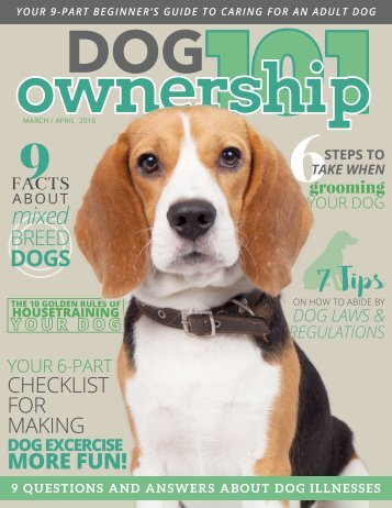 Dog Ownership 101 - March/April 2016