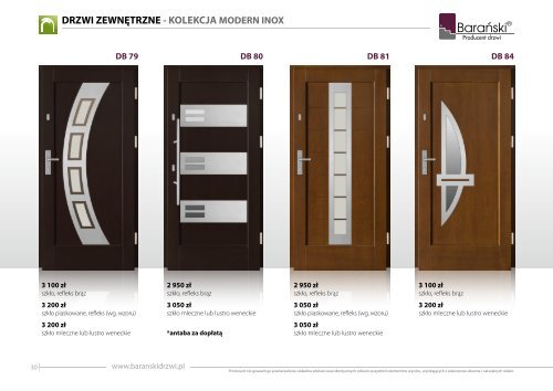 Barański Katalog drzwi zewnętrzne 2016