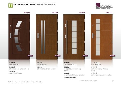 Barański Katalog drzwi zewnętrzne 2016