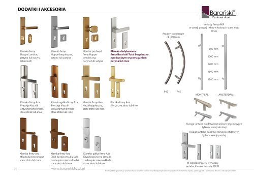 Barański Katalog drzwi zewnętrzne 2016