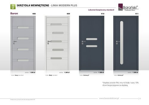 Barański Katalog drzwi wewnętrzne 2016