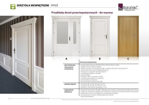 Barański Katalog drzwi wewnętrzne 2016