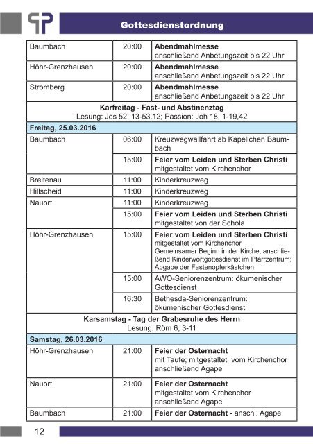 Osterpfarrbrief 2016