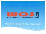 E-Commerce Portal Development India & Website Design and Development Company @ Wecartonlinesolutions.com Wos 