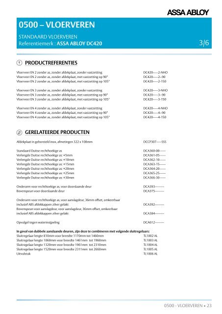 ASSA ABLOY Project cataloog 2016 NL