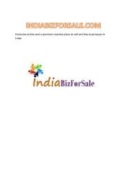 IndiaBizforSale - Introduction