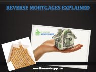 Reverse Mortgages Explained - Z Reverse Mortgage