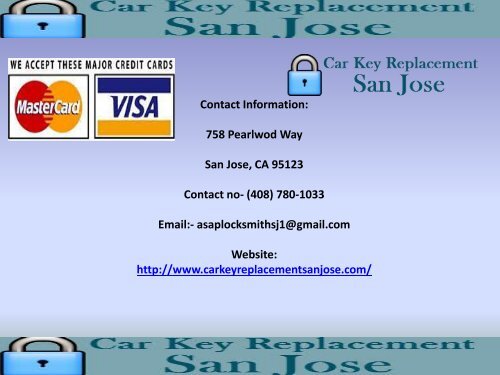 24 Hour Locksmith San Jose CA