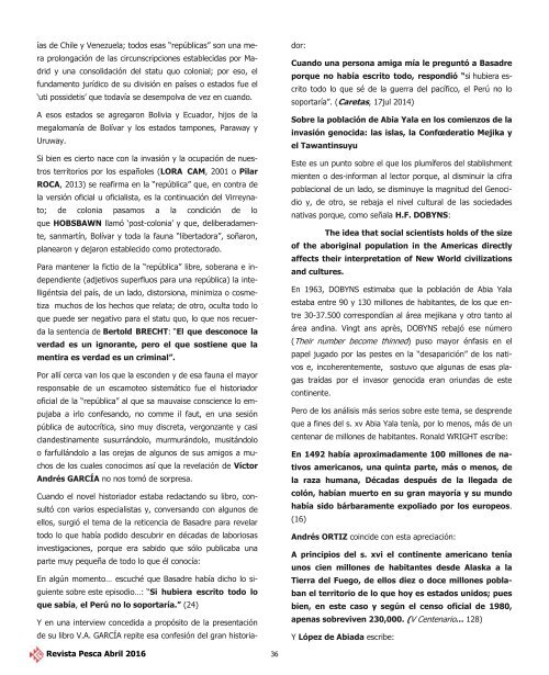 REVISTA PESCA ABRIL 2016