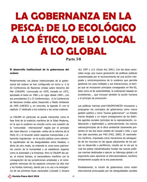 REVISTA PESCA ABRIL 2016