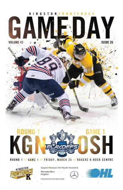 Kingston Frontenacs GameDay March 25, 2016