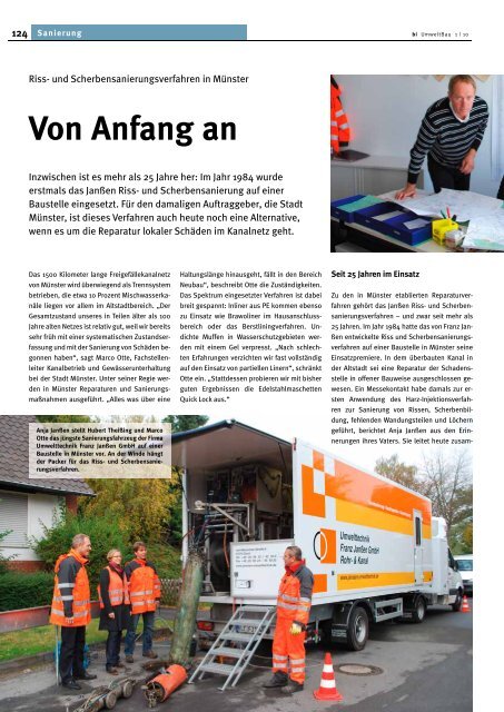 Von Anfang an - Umwelttechnik Franz Janßen GmbH