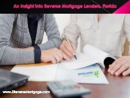 An Insight into Reverse Mortgage Lenders, Florida - Z Reverse Mortgage