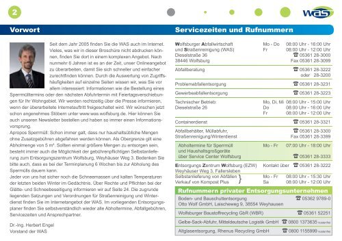 Entsorgungsplaner - Wolfsburger Abfallwirtschaft und ...