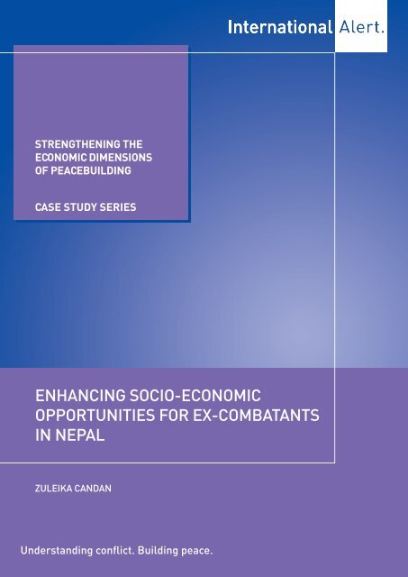 strengthening the economic dimensions of ... - International Alert