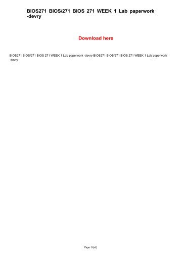bios275 week1 Essay about bios 275 week 1 homework baker denise section: bios-275 -18295 pharmacol & medical treatment bios 275 week. bios275 week1 Essay about bios 275 week 1 homework baker denise section: bios-275 -18295 pharmacol & medical treatment bios 275 week.