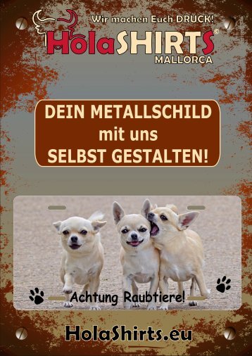 Metall-Schilder selbst gestalten