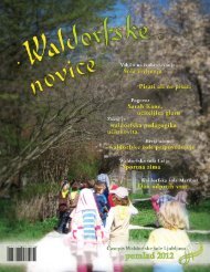 Waldorfske novice - Pomlad 2012