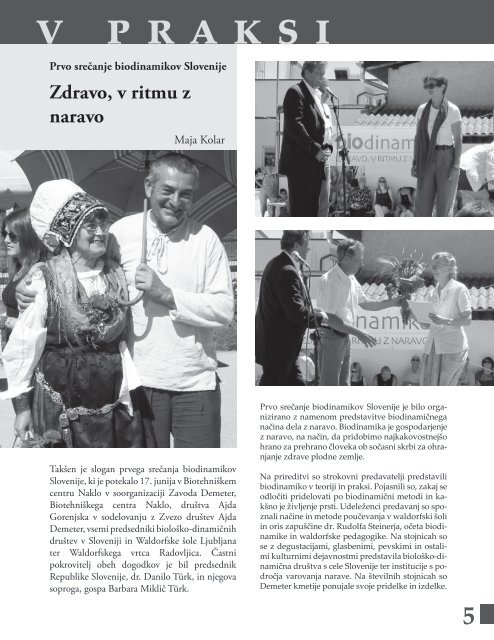 Revija Svitanje - Poletje 2012