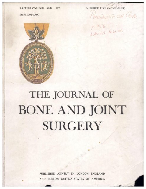 Front Matter (PDF) - Journal of Bone & Joint Surgery, British Volume