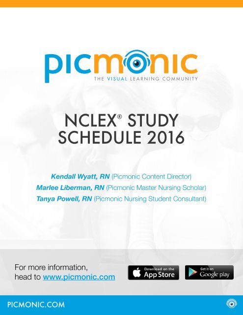 NCLEX STUDY SCHEDULE 2016
