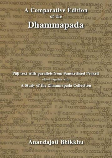 A Comparative Edition of the Dhammapada