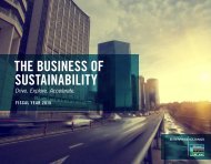 THE BUSINESS OF SUSTAINABILITY