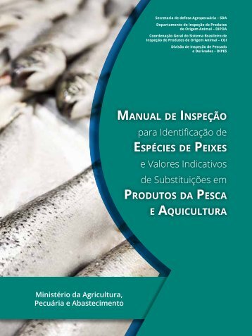 Manual Inspeção Espécies Peixes Produtos Pesca Aquicultura