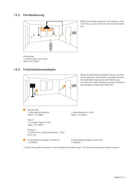 Synco living Anwendungen - Siemens Building Technologies