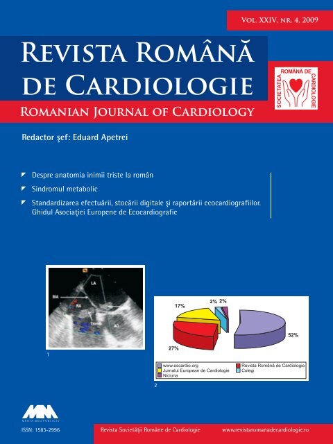Recomandările Asociaţiei Europene de Ecocardiografie privind ...