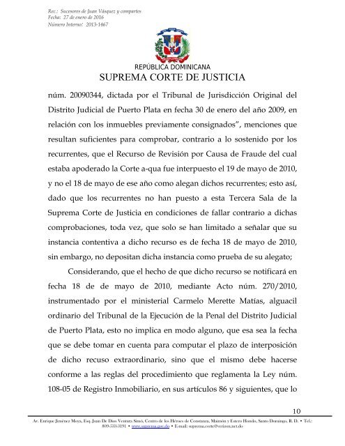 SUPREMA CORTE DE JUSTICIA