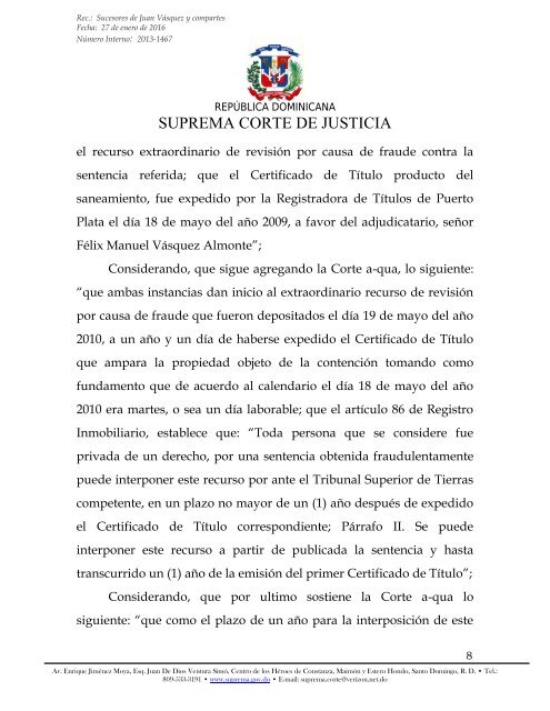 SUPREMA CORTE DE JUSTICIA