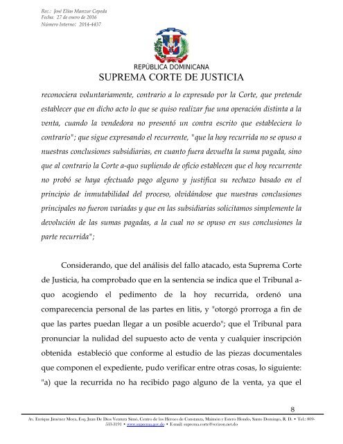 SUPREMA CORTE DE JUSTICIA