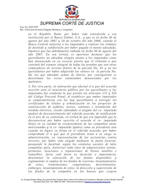 SUPREMA CORTE DE JUSTICIA Dios Patria y Libertad