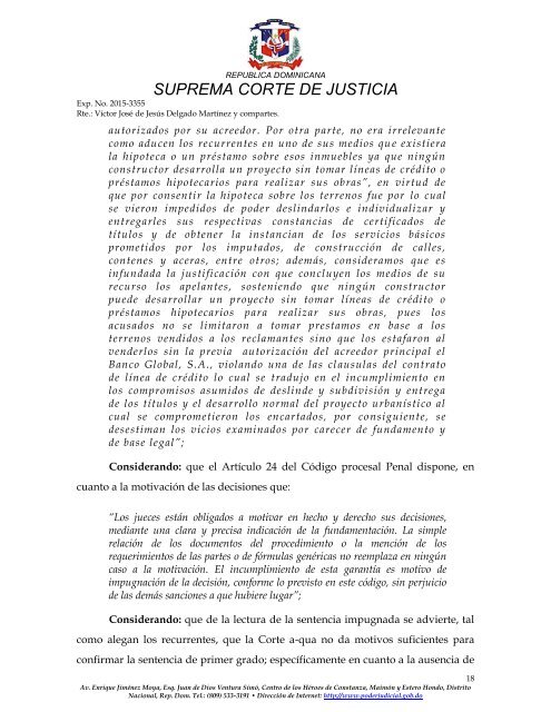 SUPREMA CORTE DE JUSTICIA Dios Patria y Libertad