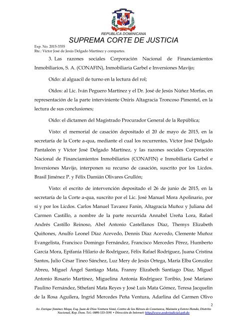 SUPREMA CORTE DE JUSTICIA Dios Patria y Libertad