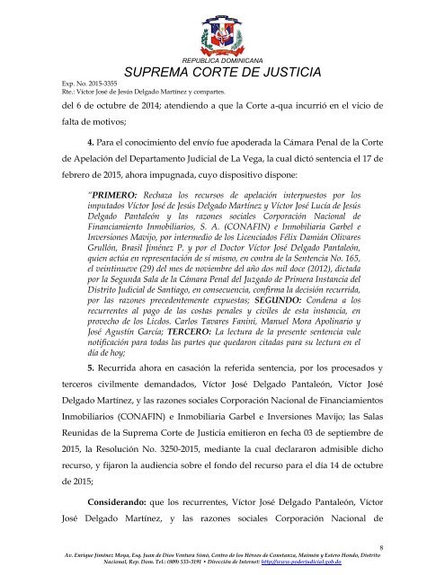 SUPREMA CORTE DE JUSTICIA Dios Patria y Libertad