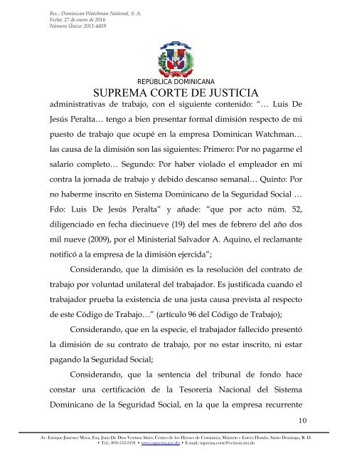 SUPREMA CORTE DE JUSTICIA