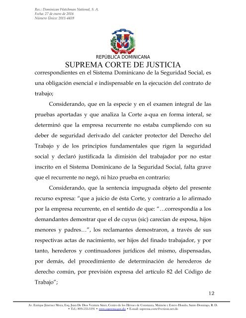 SUPREMA CORTE DE JUSTICIA