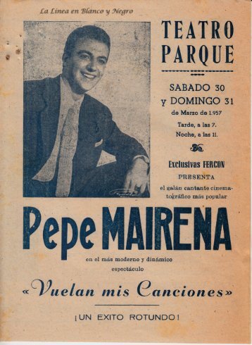 1957-03-30 Pepe Marchena - Vuelan mis canciones