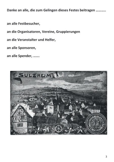 Festschrift 1250 Jahre Sulzheim 2016